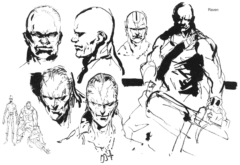 800x550 Raven Sketch 3 ~ Metal Gear Solid Art - Metal Gear Solid Sketch