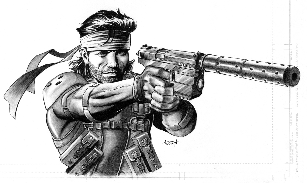 1300x779 Solid Snake - Metal Gear Solid Sketch