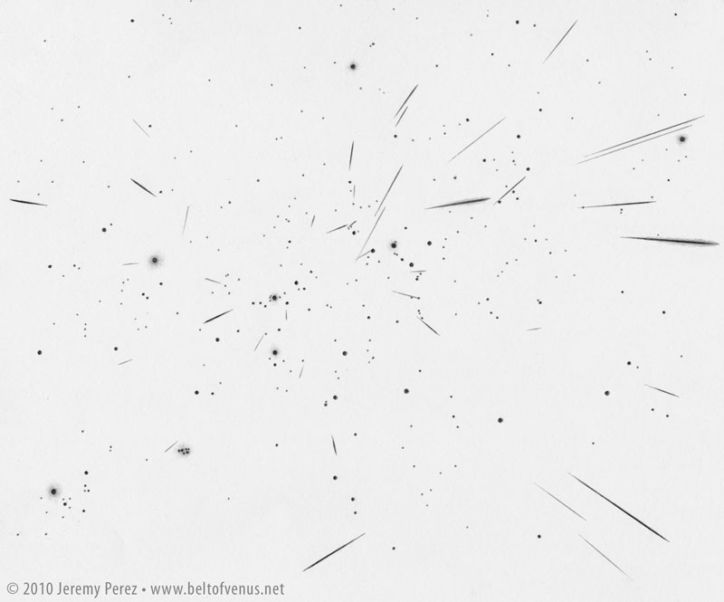 800x665 Drawn To The Universeltbr Gtoctober 2010 - Meteor Sketch