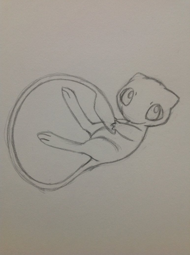 772x1034 Mew Sketch 2 - Mew Sketch