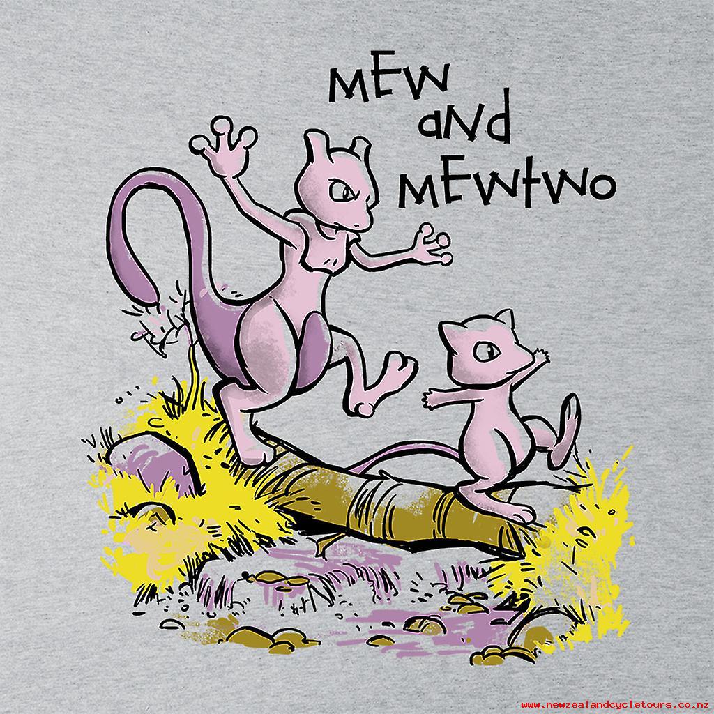 1024x1024 Pokemon Mew And Mewtwo Sketch Mens T Shirt 861 - Mew Sketch