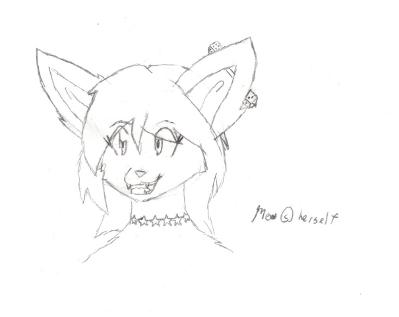 399x317 Quick Sketch Mew The Chiwa! By Kitsunekimmy - Mew Sketch