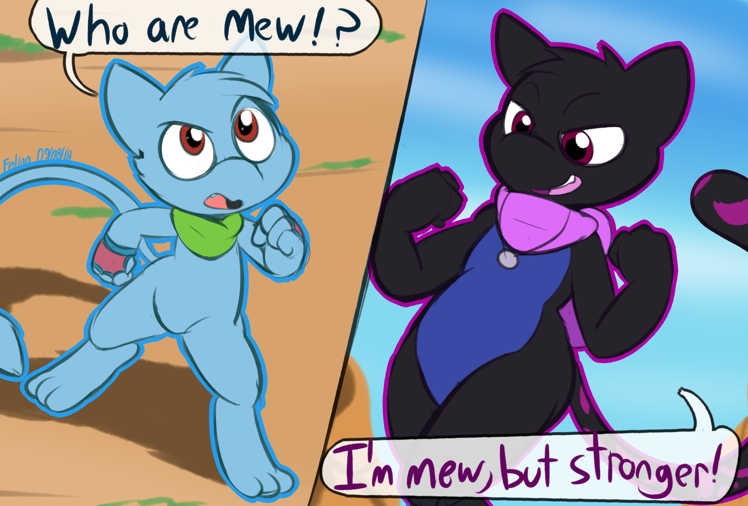 2562x1733 Sketch Cm) Mew Puns Weasyl - Mew Sketch