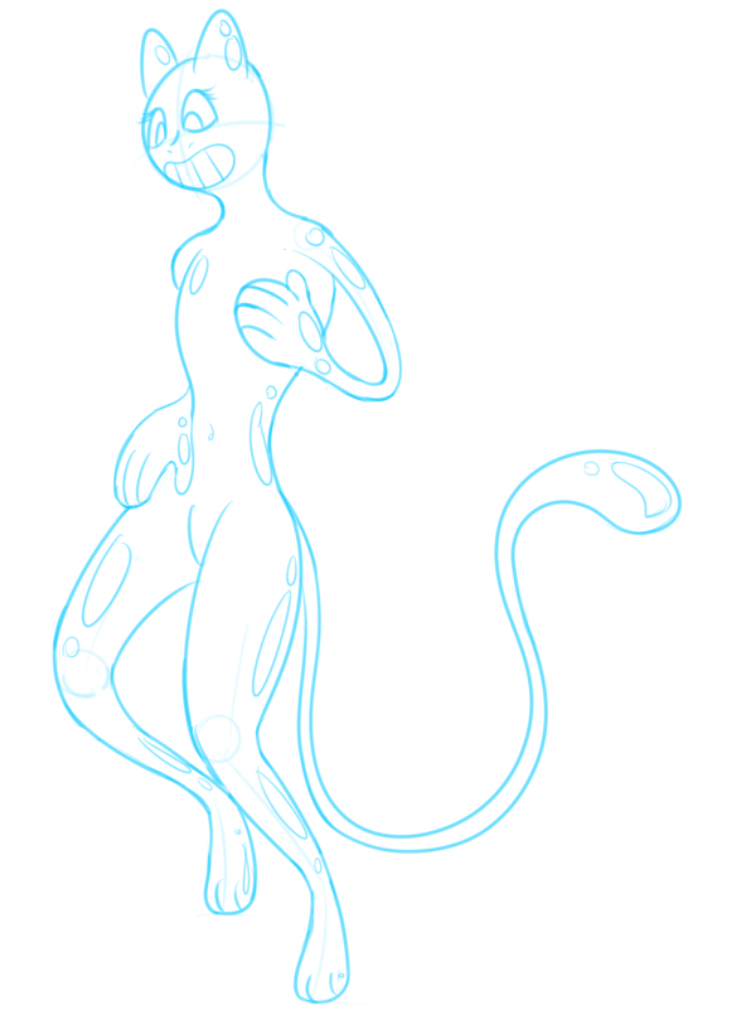 733x1023 Squeaky Mew Sketch By Kenn Kyubi - Mew Sketch