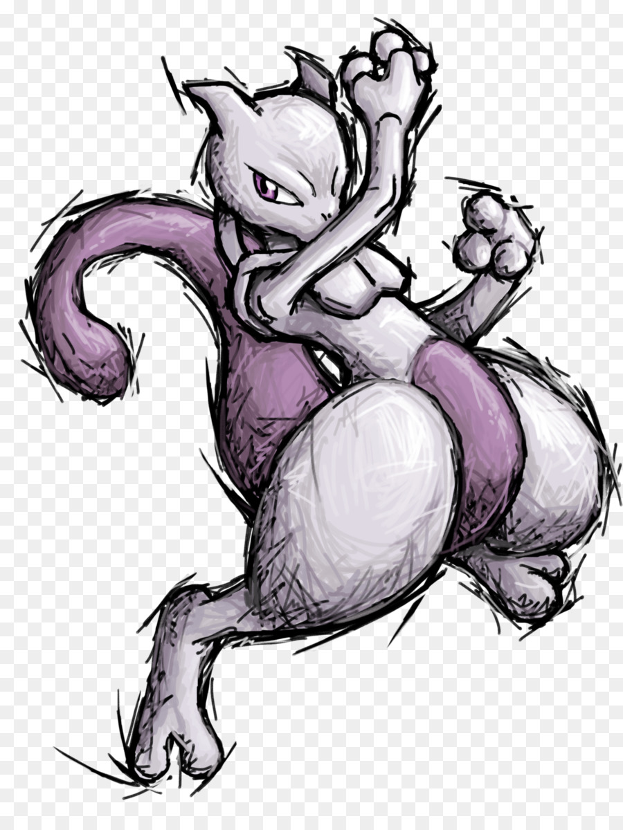 900x1200 Mewtwo Drawing Super Smash Bros. Melee Sketch - Mewtwo Sketch