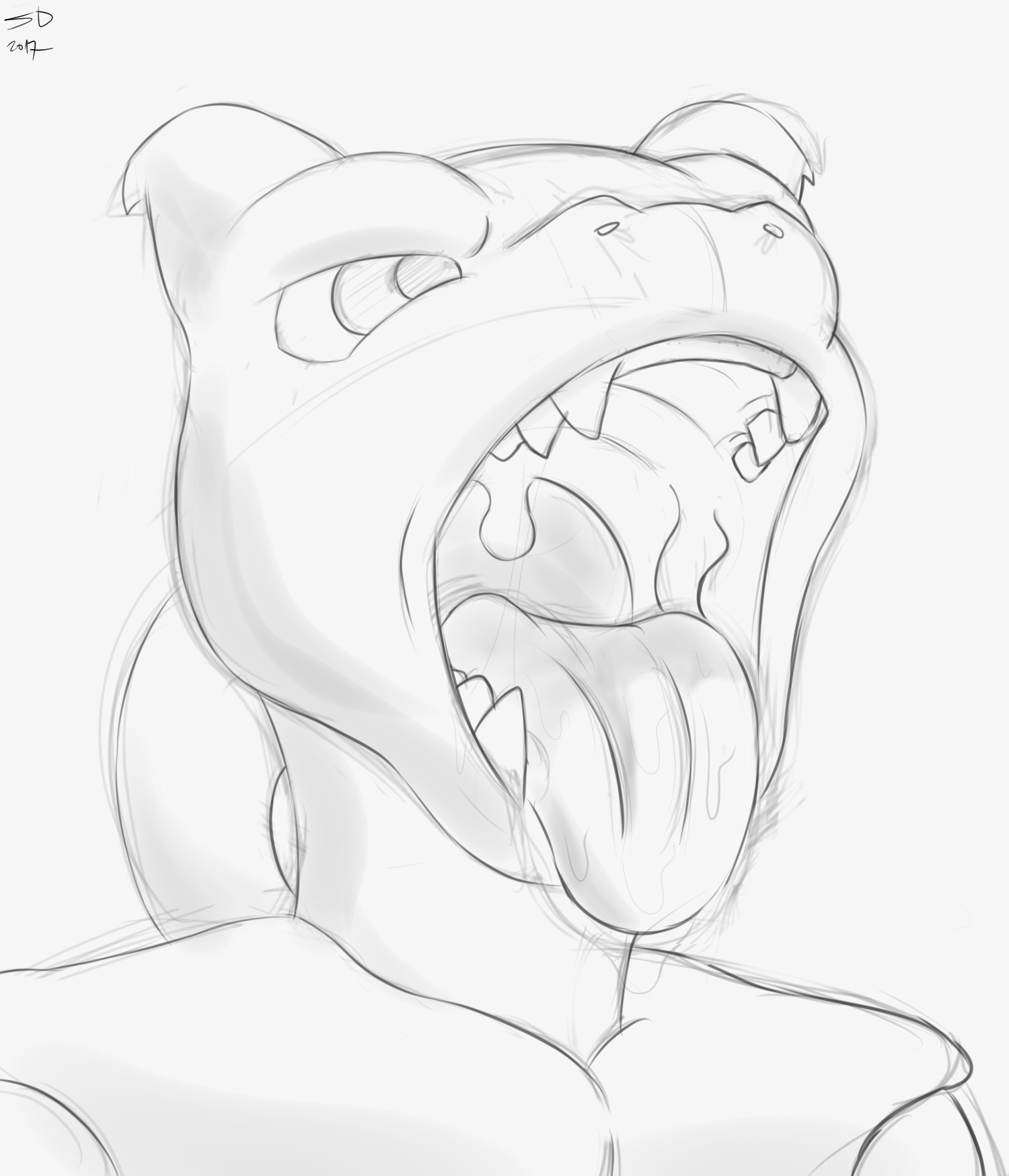 1500x1748 Sketchcollab] Mewtwo Maw By Suddendraft - Mewtwo Sketch