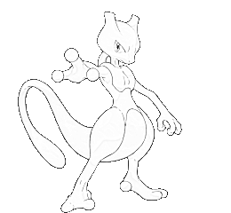 260x240 Mewtwo Sketch By Pokemongamer - Mewtwo Sketch