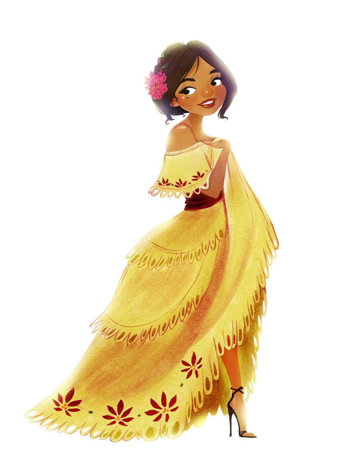 1154x1600 Mexican Girl Character - Mexican Girl Sketch