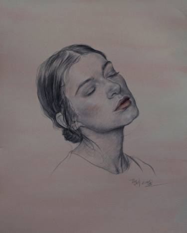 375x469 Portrait Of A Mexican Girl Drawing By William Wu Saatchi Art - Mexican Girl Sketch