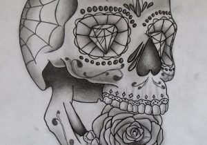 300x210 Sketches Of Sugar Skulls Candy Skull Sketch Sugar Skull - Mexican Skull Sketch