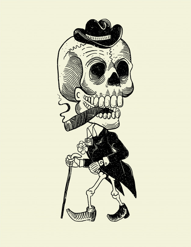 626x806 Skull Vectors, Photos And Psd Files Free Download - Mexican Skull Sketch