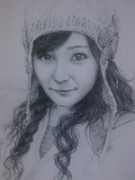 525x700 Portrait Of Yang Mi By Ldrawing On Stars Portraits - Mi Sketch