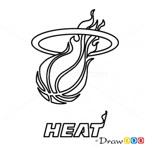 Miami Heat Logo Sketch at PaintingValley.com | Explore collection of ...