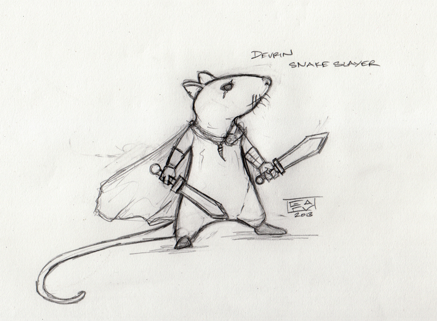 850x624 Mice The Dark Side Of Digital Art. - Mice Sketch
