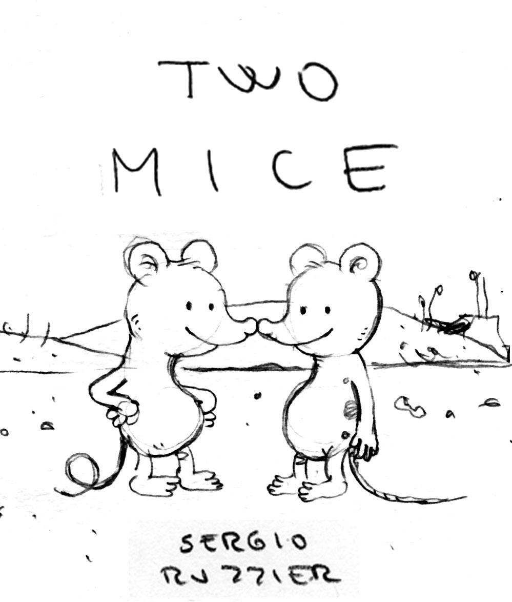 999x1174 Two Mice Sergio Ruzzier 9780544302099 Books - Mice Sketch
