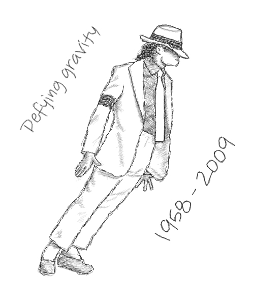 500x600 Michael Jackson 1958 - Michael Jackson Dancing Sketch