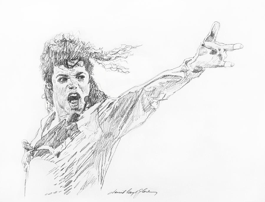 900x687 Michael Jackson Power Performance Painting By David Lloyd Glover - Michael Jackson Dancing Sketch