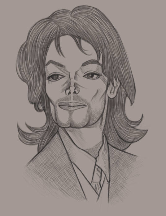 536x694 Michael Jackson Sketch - Michael Jackson Sketch