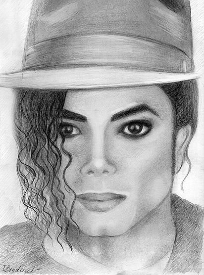 412x556 Michael Jackson Pencil Drawing By Inna Bredereck Wow! Art - Michael Jackson Sketch Pictures