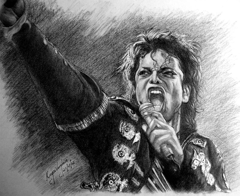 800x653 Pencil Sketch Of Singer Michael Jackson - Michael Jackson Sketch Pictures