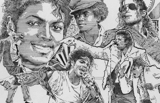 620x400 Etch A Sketch Art Portraits Of Michael Jackson And Others By - Michael Jackson Sketch Pictures