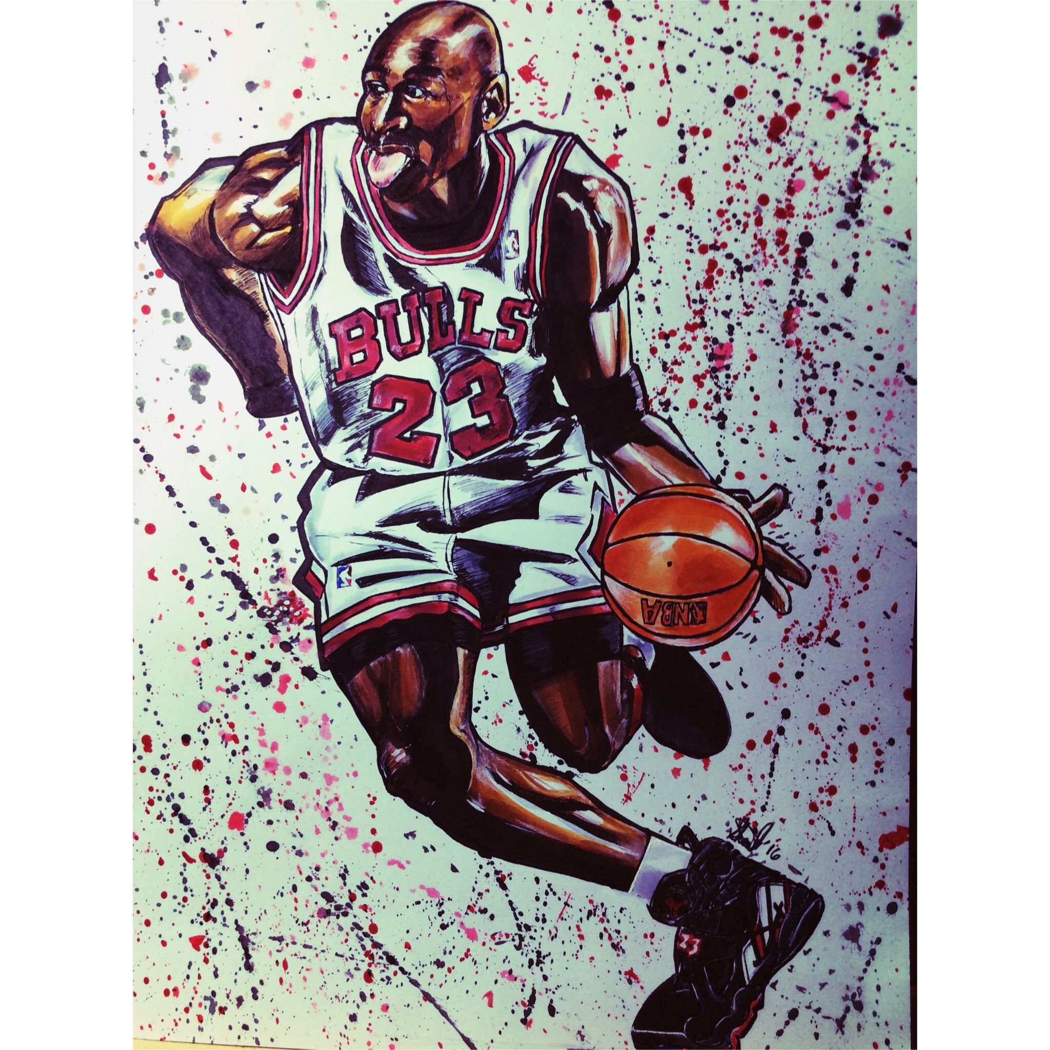 Michael Jordan Sketch At PaintingValley.com | Explore Collection Of ...