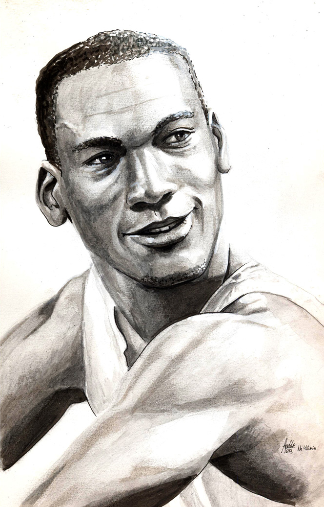 664x1036 Daily Sketches Michael Jordan By Fedde - Michael Jordan Sketch