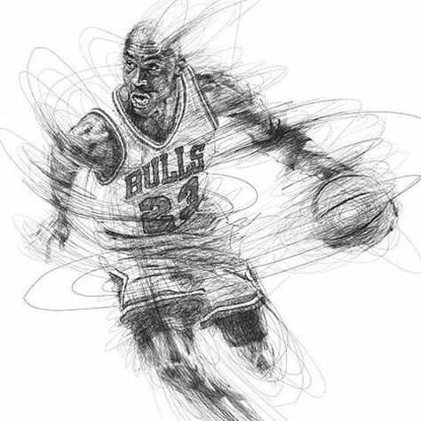 474x474 Michael Jordan Sketch By Artist @vince Low - Michael Jordan Sketch