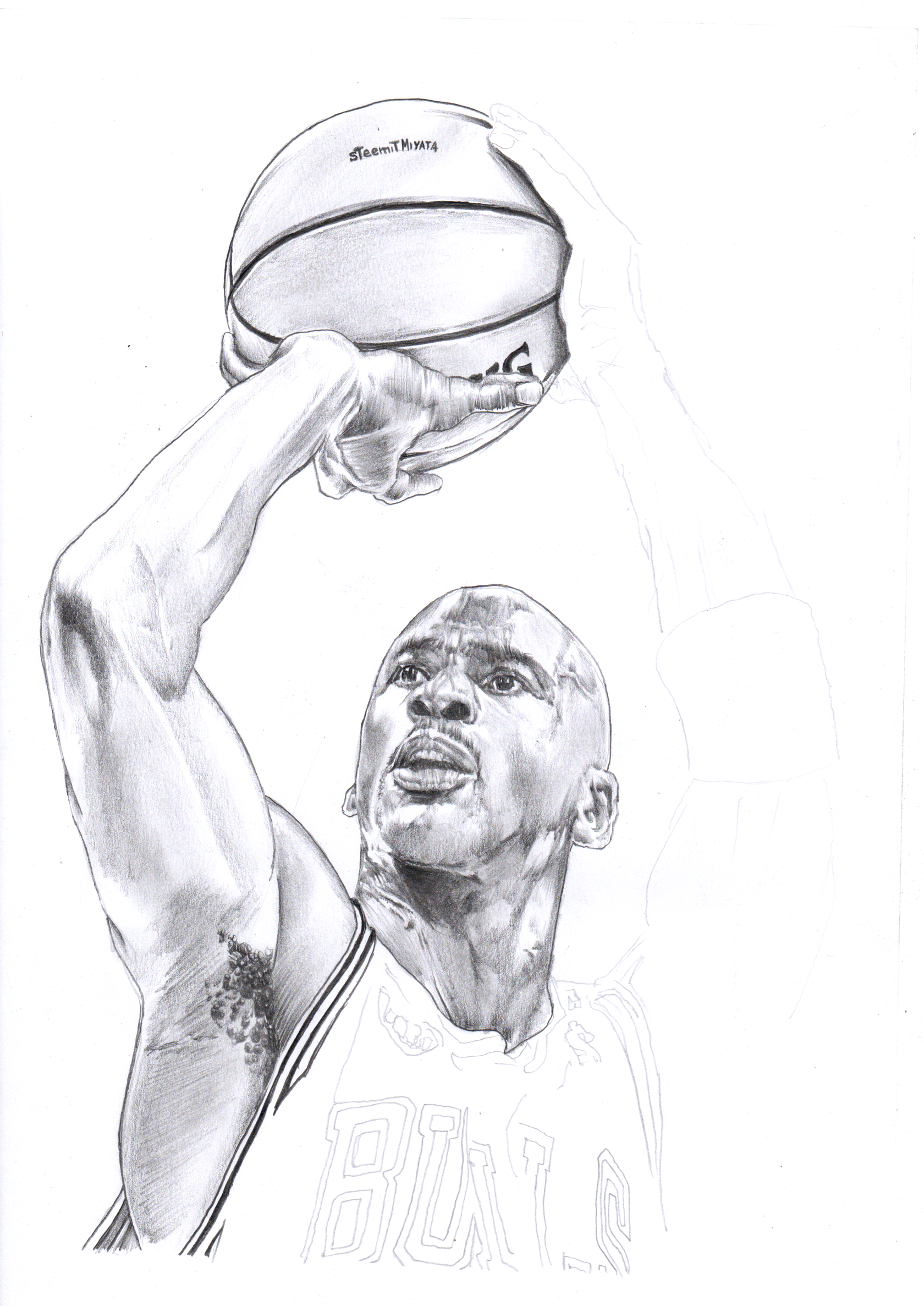 Michael Jordan Sketch at PaintingValley.com | Explore collection of