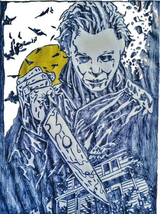 539x720 Michael Myers - Michael Myers Sketch