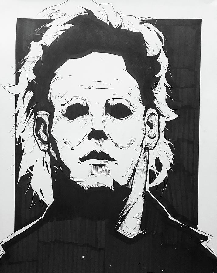 714x900 Michael Myers Drawing By Wickedlamb - Michael Myers Sketch