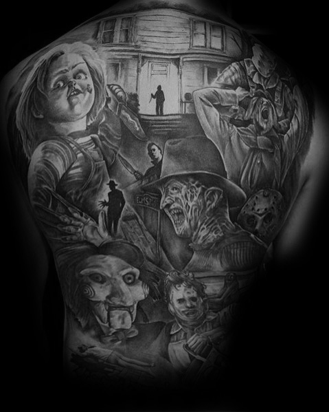 479x599 60 Michael Myers Tattoo Ideas For Men - Michael Myers Sketch