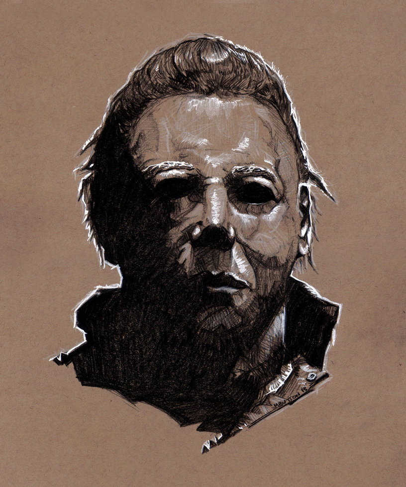 816x979 Michael Myers Sketch By Markbuttondesign - Michael Myers Sketch