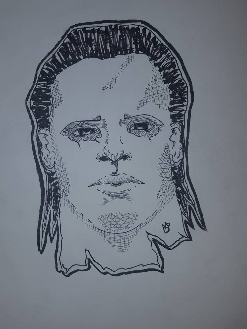 992x1322 Mikeydrawzart Michael Myers Ink Drawing - Michael Myers Sketch