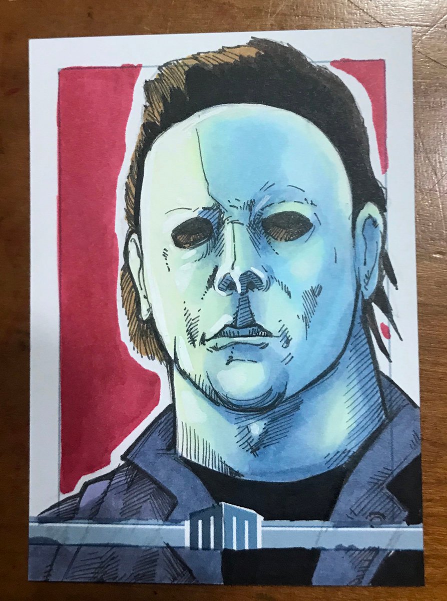893x1200 Sketch Card Michael Myers - Michael Myers Sketch