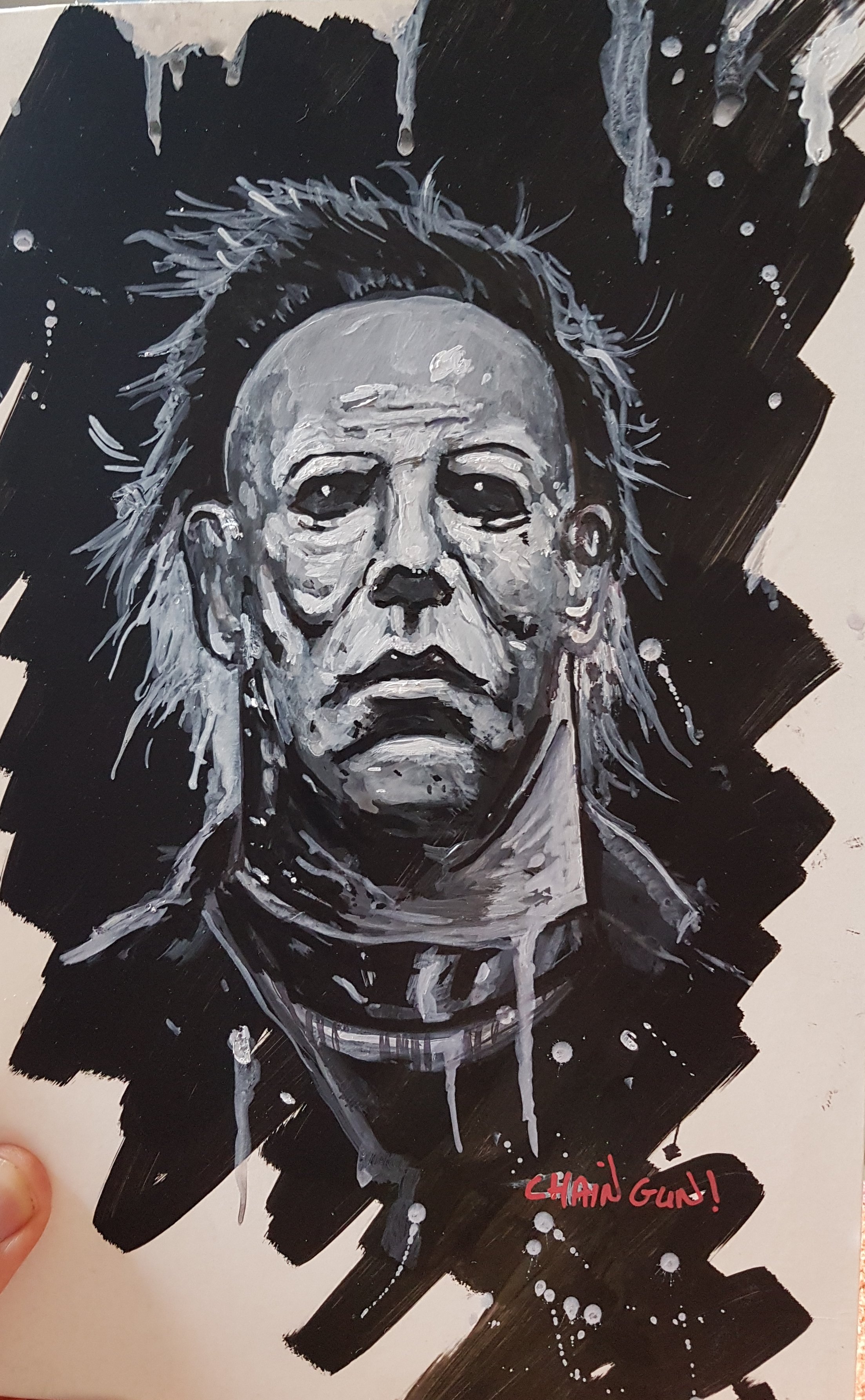 2206x3571 Chaingunart Michael Myers Sketch - Michael Myers Sketch