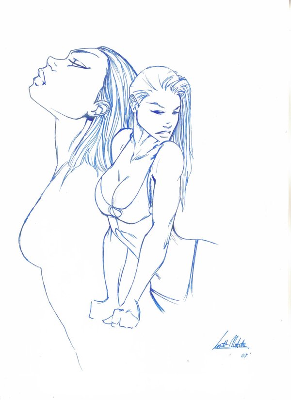 600x826 Michael Turner Studies By Drawing2be - Michael Turner Sketch