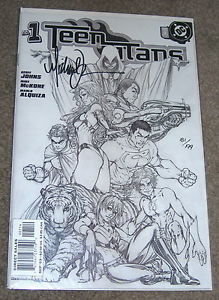 219x300 Teen Titans 1 Sketch Variant Df Signed Michael Turner 181199 Ebay - Michael Turner Sketch