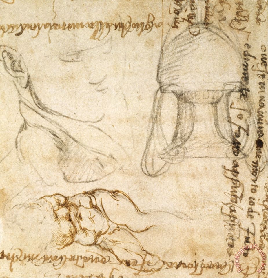 925x960 Michelangelo Buonarroti - Michelangelo Sketch Book