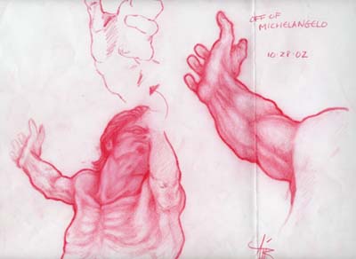 400x292 Sketchbook Michelangelo 2 By Onelunglee - Michelangelo Sketch Book