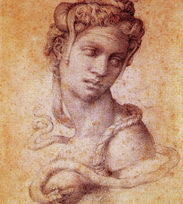 600x668 Michelangelo Drawings, Fantastic Images By The Great Artist. - Michelangelo Sketches