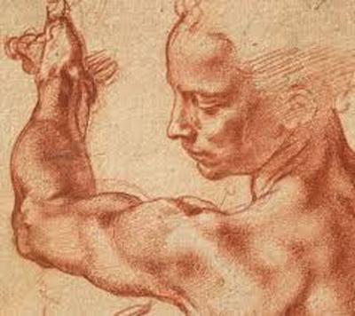 400x356 Michelangelo And Durer Drawings - Michelangelo Sketches