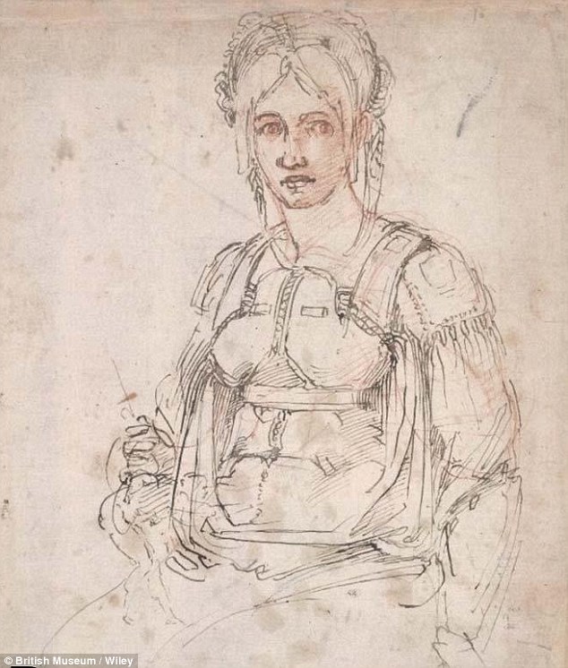 634x746 Michelangelo Included Hidden Caricature Of Himself In His Sketches - Michelangelo Sketches