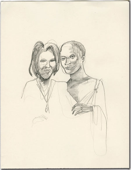 450x586 I Dream Of Michelle Obama - Michelle Obama Sketch