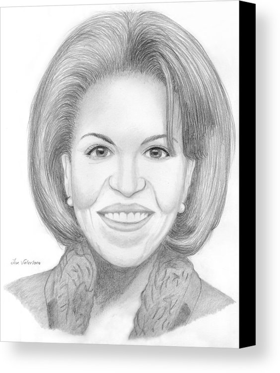 564x750 Michelle Obama Canvas Print Canvas Art By M Valeriano - Michelle Obama Sketch