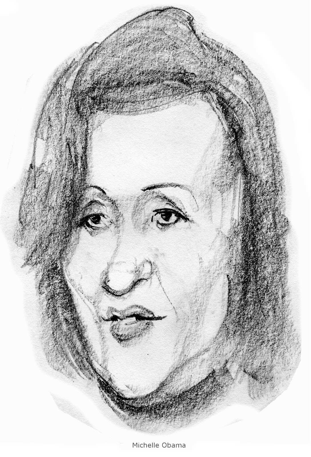 1089x1600 Daily Drawings Michelle Obama - Michelle Obama Sketch