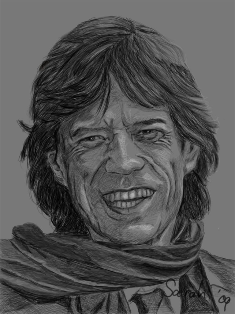 768x1024 Mick Jagger Sketch By Sarah Haras - Mick Jagger Sketch