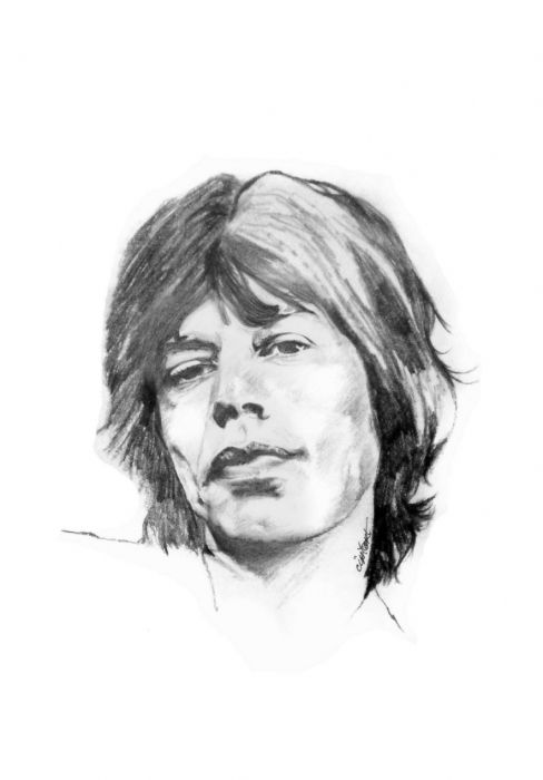 488x700 Mick Jagger By Cipta Stevano Gunawan {From Indonesia - Mick Jagger Sketch