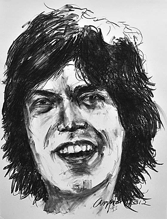 559x730 Mick Jagger Drawing - Mick Jagger Sketch