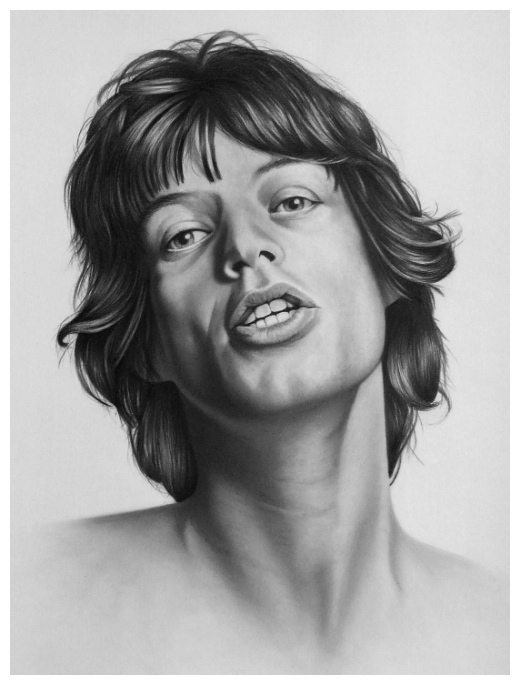 520x690 Portrait Of Mick Jagger By Mark63 On Stars Portraits - Mick Jagger Sketch